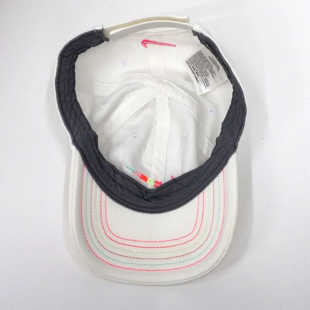 Nike Just So It‎ Rainbow Swoosh Child Hat Girls White